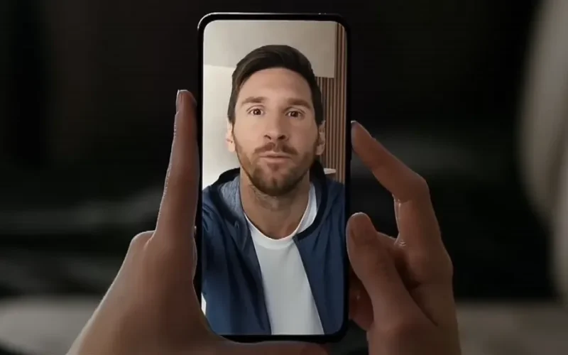 Deepfake com imagem do jogador de futebol Lionel Messi