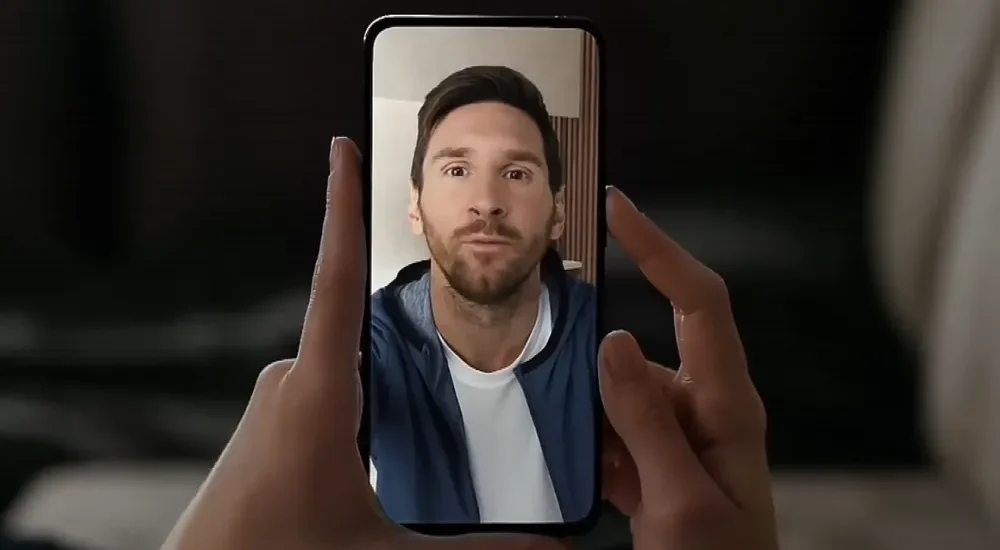 Deepfake com imagem do jogador de futebol Lionel Messi