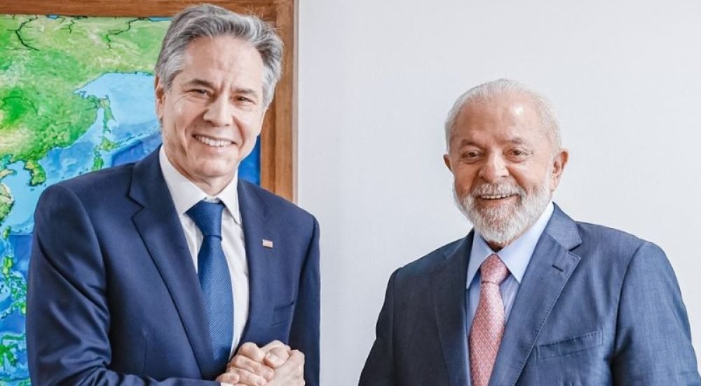 Lula e secretário de Estado dos EUA, Antony Blinken